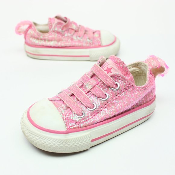 Converse Other - Converse All Star Infants 4 Girls Low Tops Sparkle